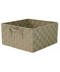 Panier Sangle 2 Poignées Coloris Taupe Petit Modèle - Marron