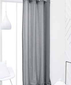 Rideau oeillets 'ESSENTIAL PANAMA' 'TODAY' - Gris