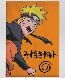 Plaid en polaire 'Naruto' - Jaune