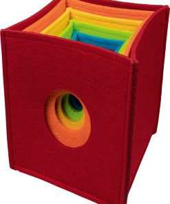 Cubes à empiler arc en ciel - N/A