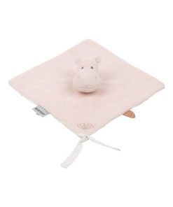 Doudou Nattou l'Hippo Rose Plat - Susie et Bonnie - Rose