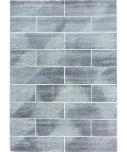 Tapis salon 200x290 OMEGOU Gris OEKO TEX idéal pour Grand salon - Gris
