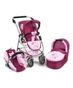 Poussette pour poupées, 3 en 1 EMOTION - Mûres à poids. - N/A