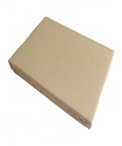 Blanc Avenue Drap Plat Satin De Coton - Beige