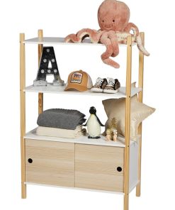 Armoire enfant 2 portes 2 étagères Dream - Beige