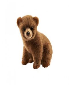 7037 Peluche Ours Brun Assis 24cmh - Multicolore