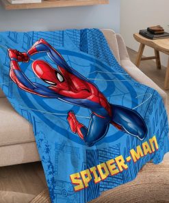Plaid 'Spider-Man' - bleu/rouge