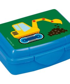 Mini Boîte à déjeuner motif Pelleteuse - Bleu - N/A