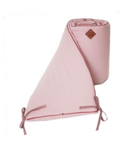 Tour de lit universel en gaze de coton, Jeanne - Rose
