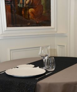Chemin de table Etincelle - Noir