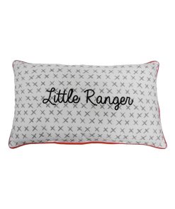 Future Home - Coussin coton blanc avec motifs et inscription 30x50cm - Blanc
