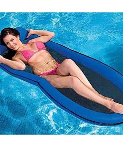 Matelas gonflable semi-immergé avec filet. Rouge ou bleu - N/A
