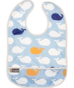 Bavoir 12-36 mois Whales - Bleu
