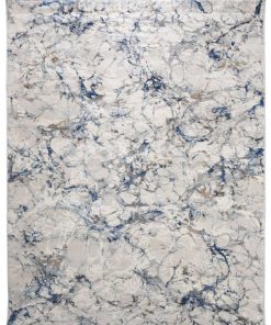 Tapis salon 240x320 EFAL-B Bleu OEKO TEX idéal pour le grand salon - Bleu