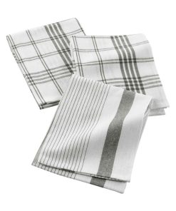 3 Serviettes Torchons Modele Praticco - Kaki