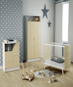 AT4 - Chambre CARNAVAL Blanc et Bouleau - Marron clair