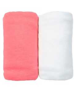 Eveil Et Nature Lot De 2 Draps Housse Jersey Coton Bio - Rouge