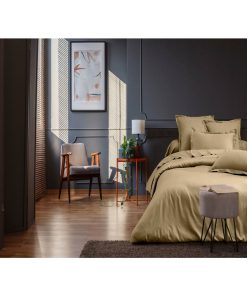 Blanc Avenue Parure De Lit En Satin De Coton - Beige