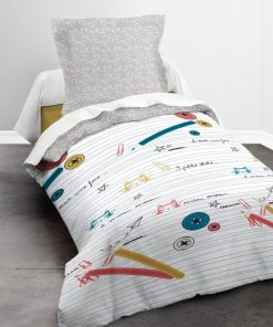 Housse de couette Miaou le chat - Blanc