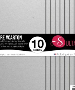 20 papiers Carton - Gris - 650g/m2 - H : 30,5 cm - N/A