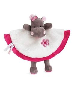 Doudou Babynat Hippopotame Rose Plat - Zoe - Rose