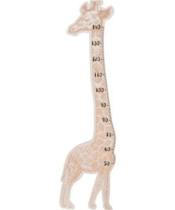 Toise girafe en bois - Beige