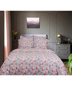 Blanc Avenue Parure De Lit En Satin De Coton - Multicolore