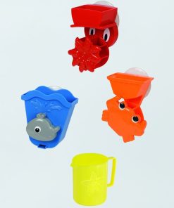 Jouets de bain - 4 pièces - Jaune