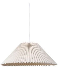 Suspension métal et lin Aurélia beige D52 - Beige