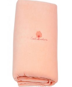 Eveil Et Nature Edredon Velours Coton Bio - Saumon