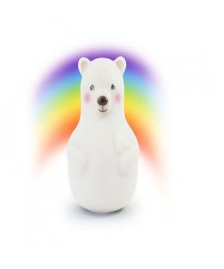 Veilleuse ours Lumicolor (15 cm) - Blanc