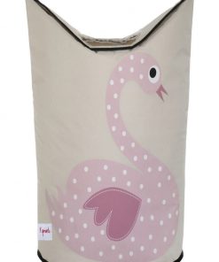 Panier à linge Cygne - Rose