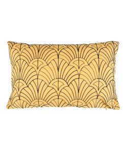 Housse de coussin 50x30 cm Coquillage - Jaune