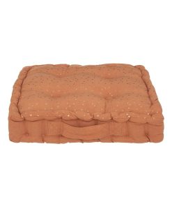 Coussin de sol Oya 40x40 cm terracotta - Rouge