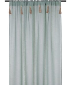 Voilage passe tringle 140x260 cm Ibiza jade - Vert