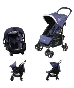 Poussette Combinée 2 En 1 Texas + Siège Beone (grp 0+) - Mickey - Bleu