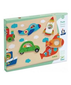 Puzzle Relief Coucou Vroum Vroum - N/A