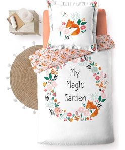 Housse de couette Mon Jardin secret 140x200cm - Blanc