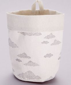 Panier de rangement imprimé - beige clair