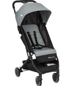 BEBECONFORT Poussette canne compacte et légère Soko, 4 roues, de 0 à 3/4 ans, Shadow Block - Gris Noir