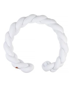 Tresse de lit bébé universelle - VELOURS - Blanc