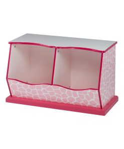 Meuble de rangement enfant en bois rose blanche Teamson Kids TD-12474P - Rose