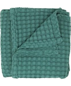 Couverture En Coton Bio Paros Eucalyptus (75 X 100 Cm) - Vert