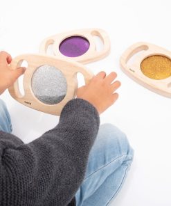 Set de 3 miroirs pailletés - Multicolore