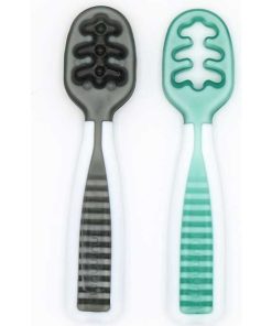 Lot de 2 pré-cuillères Gris et vert - Multicolore