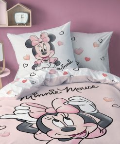Parure de lit 'Minnie' - 1 personne - Rose