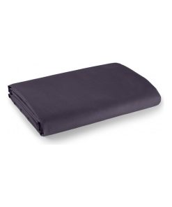 Drap plat Prune 180 x 290 cm pour lit 1 place 100% coton/57 fils/cm² - Violet prune