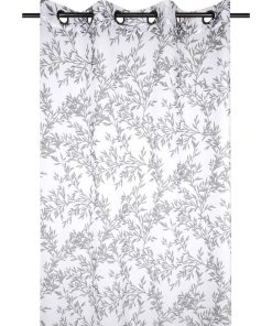 Voilage à œillets 135x260 cm Goldy ardoise - Gris