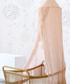 Ciel de lit vieux rose (260 cm) - Rose