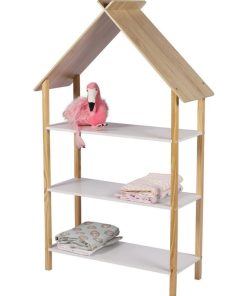 Bibliothèque maison 3 étagères Dream - Blanc